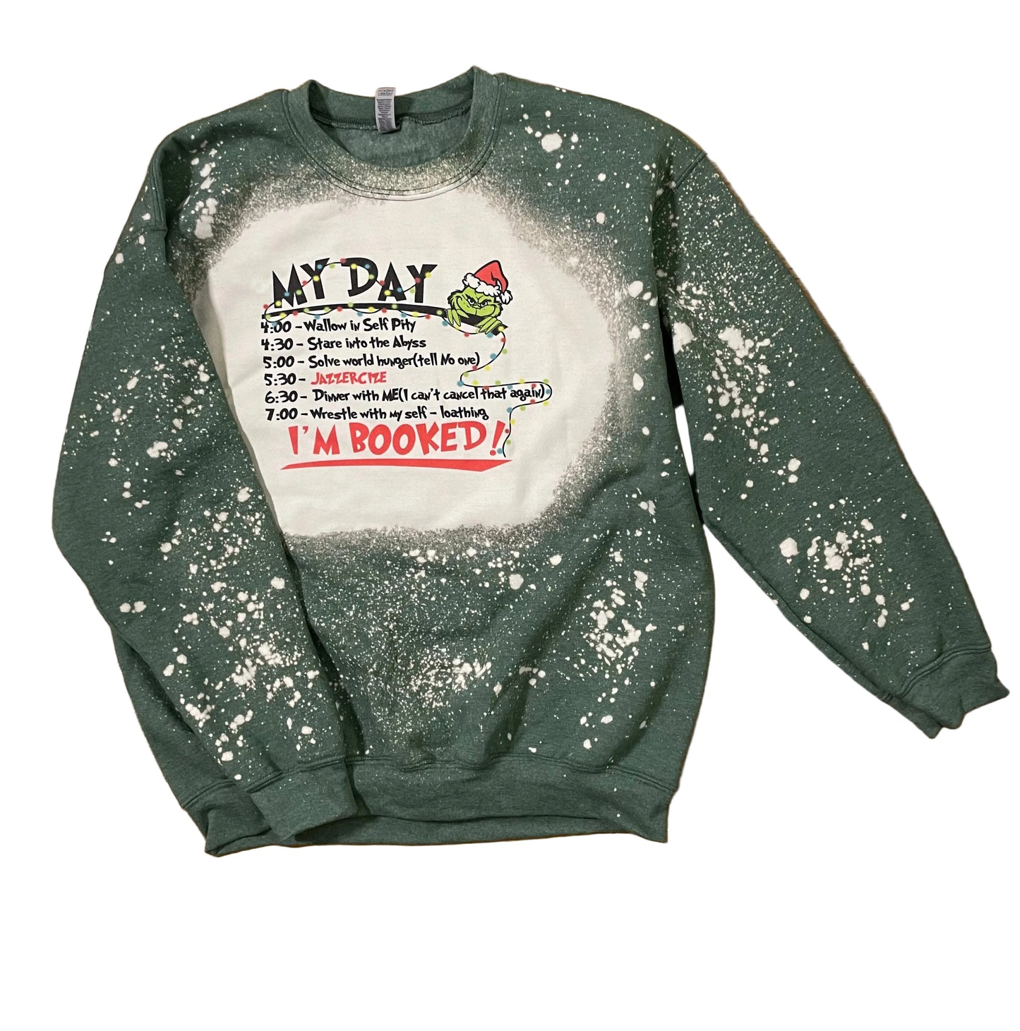 Grinch Day Schedule Crew neck