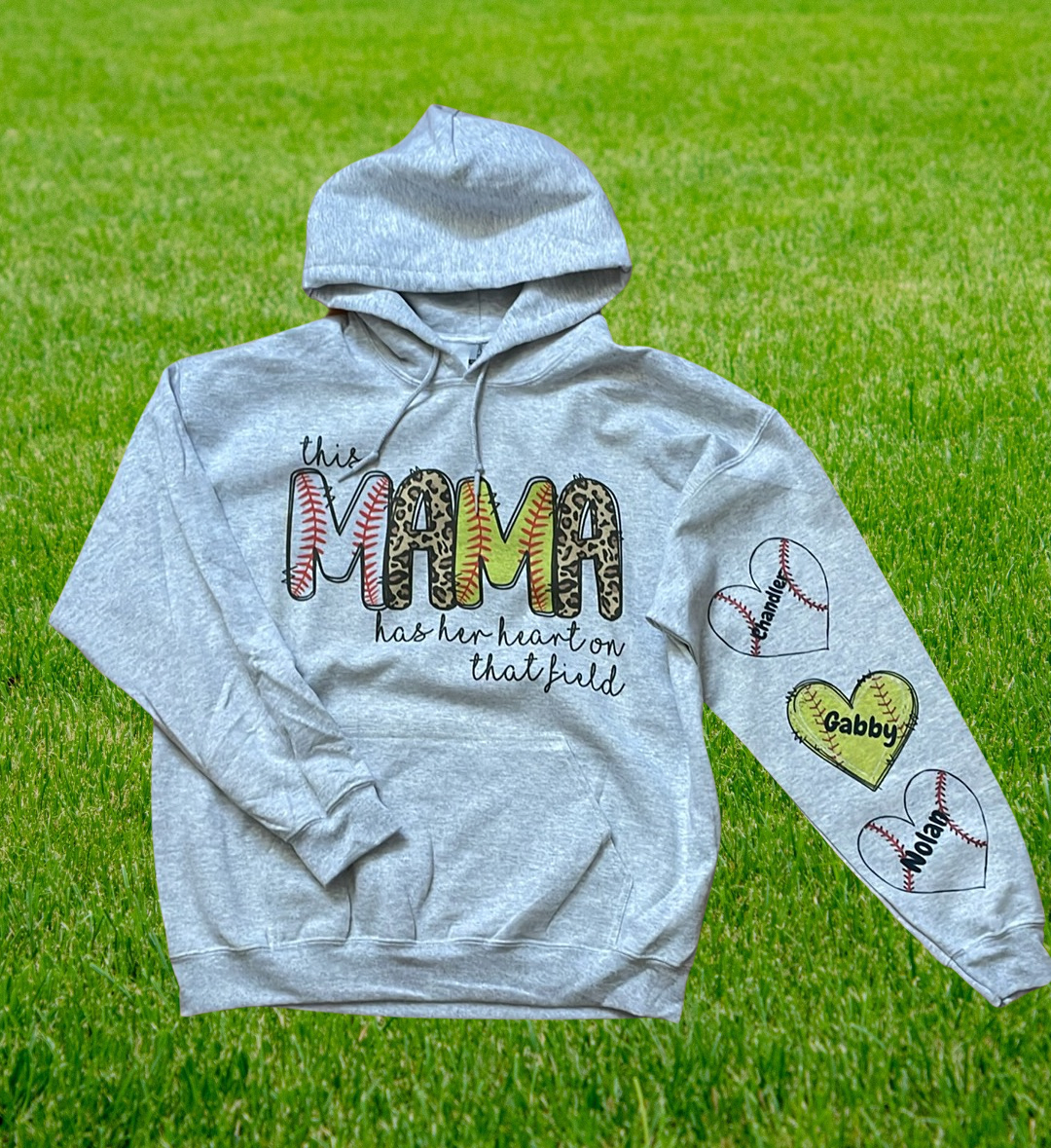 This Mama Heart on Field custom