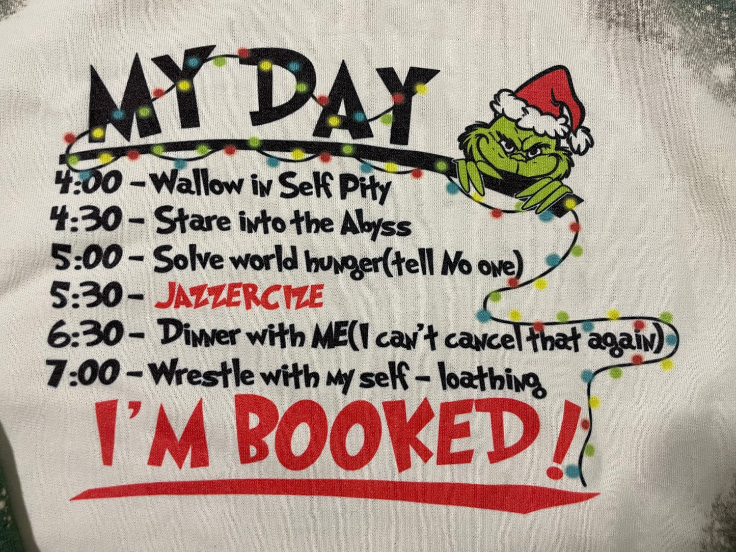 Grinch Day Schedule Crew neck