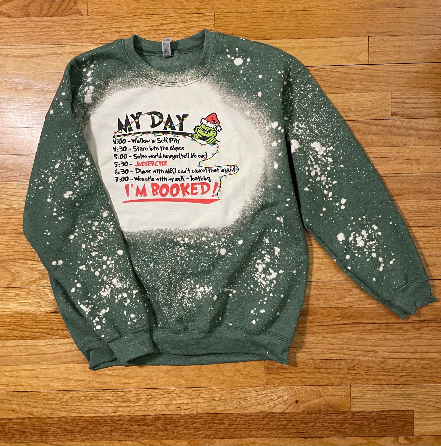 Grinch Day Schedule Crew neck