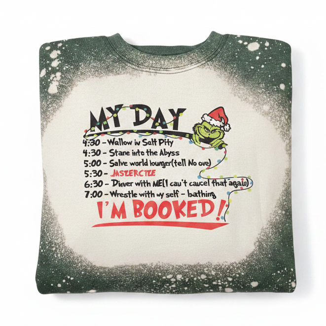 Grinch Day Schedule Crew neck