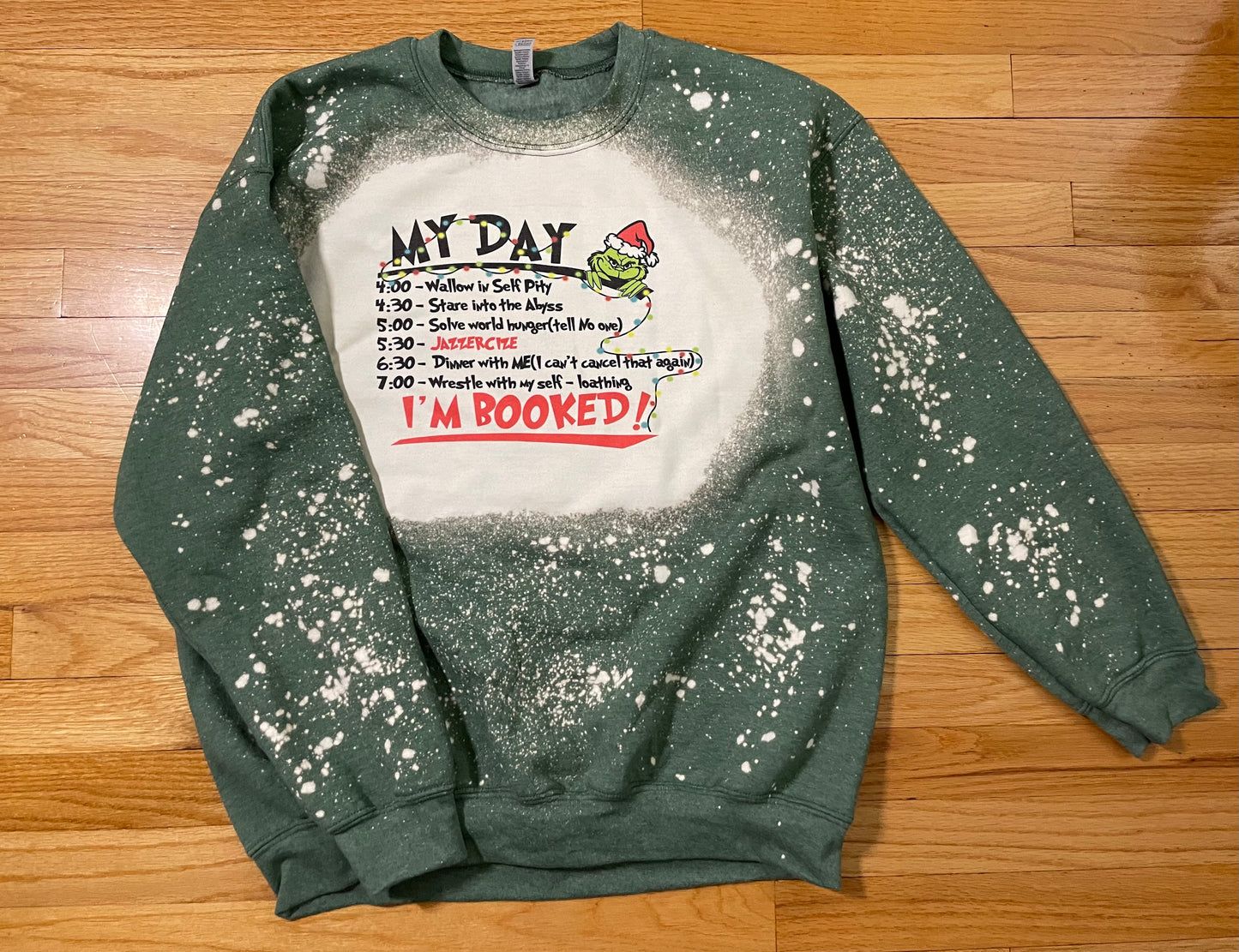 Grinch Day Schedule Crew neck